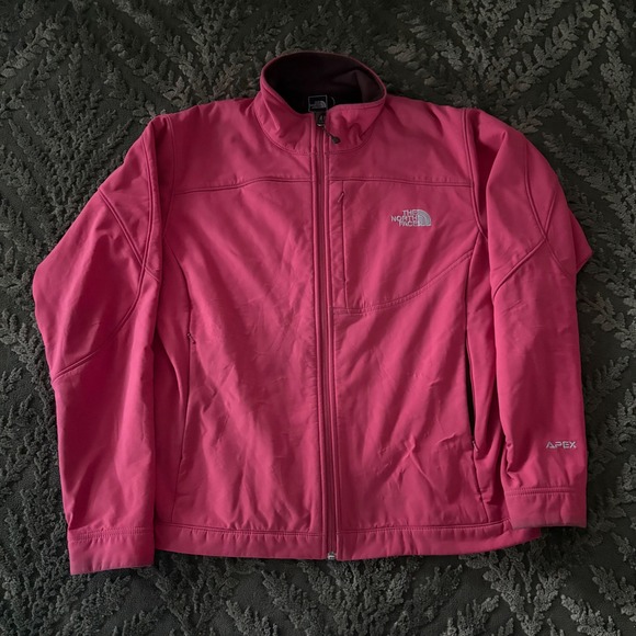 The North Face Jackets & Blazers - The North Face Apex Softshell Jacket Womens Large Pink Full Zip Fleece Lined